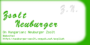 zsolt neuburger business card